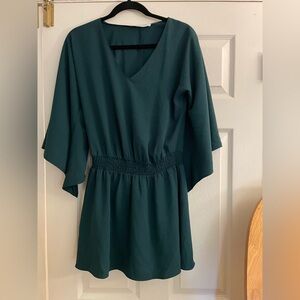 Amanda Uprichard Teal green tunic top/ dress XS